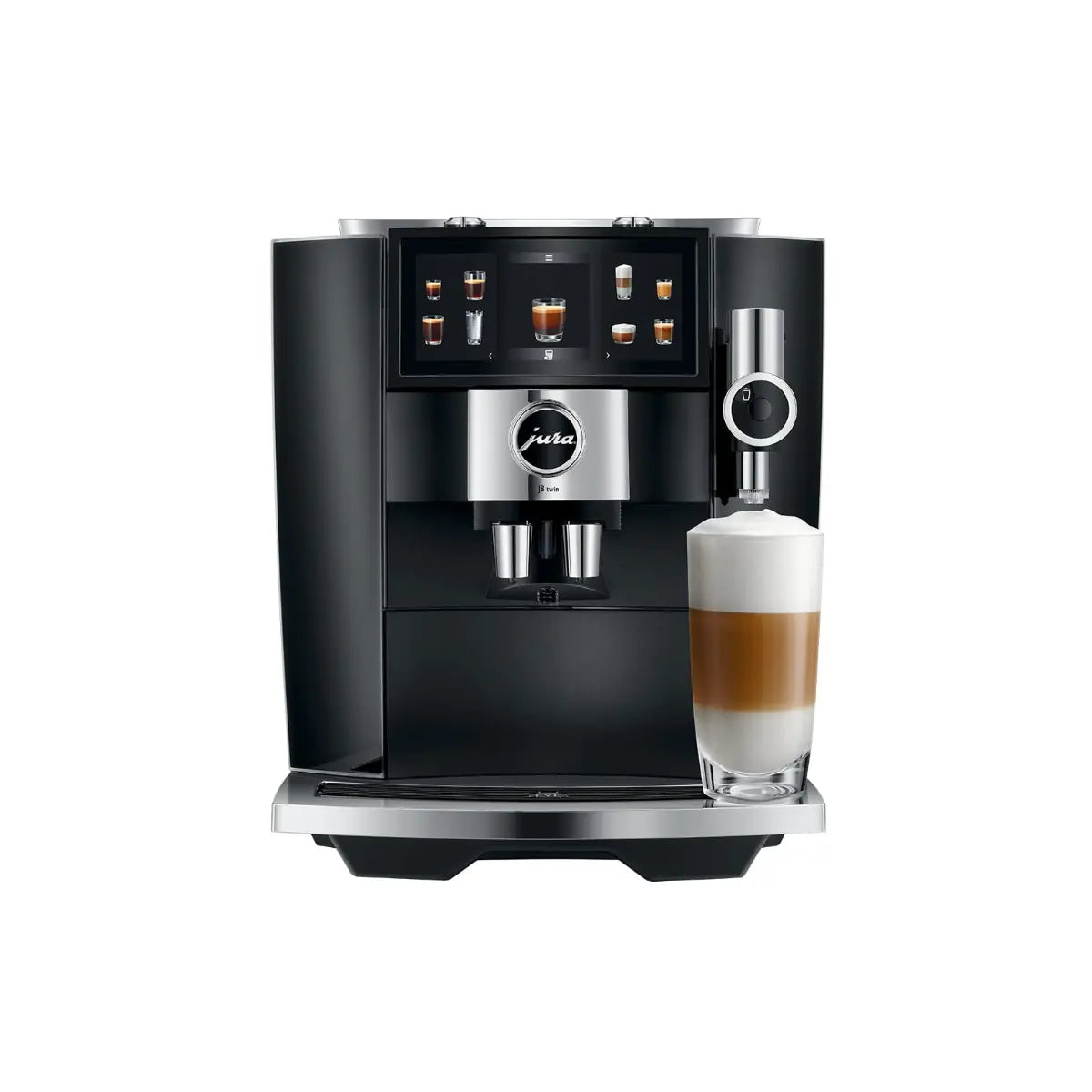 JURA J8 Twin Automatic Espresso Machine - Diamond Black