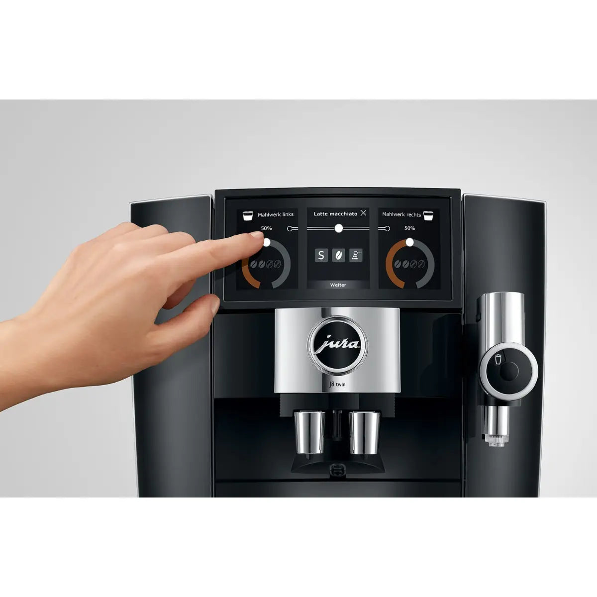 JURA J8 Twin Automatic Espresso Machine - Diamond Black