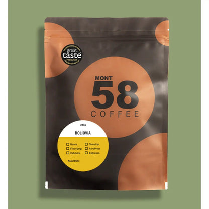 Mont58 - MONT58 Bolivia Single Origin Coffee Beans - Coffee Beans - Prime Coffee Suppliers