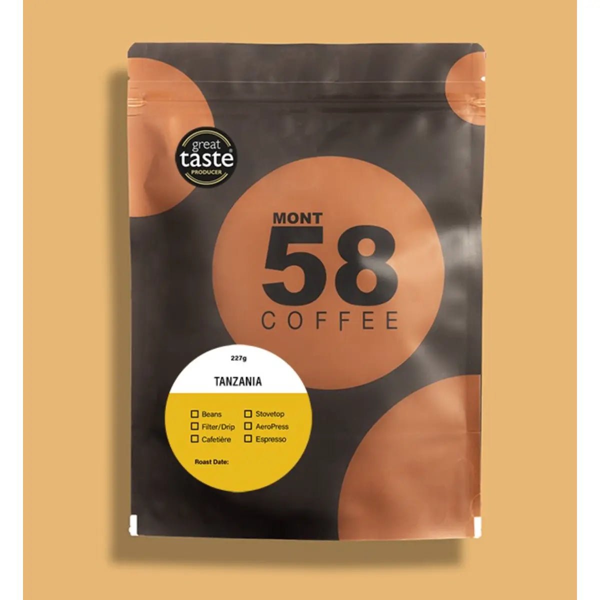 Mont58 - MONT58 Tanzania Single Origin Coffee Beans - Coffee Beans - Prime Coffee Suppliers