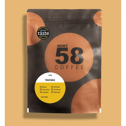 Mont58 - MONT58 Tanzania Single Origin Coffee Beans - Coffee Beans - Prime Coffee Suppliers