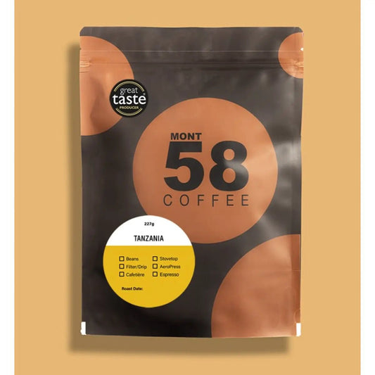Mont58 - MONT58 Tanzania Single Origin Coffee Beans - Coffee Beans - Prime Coffee Suppliers