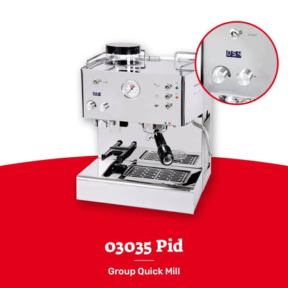 Quick Mill - Quick Mill Pegaso PID Espresso Machine - with Integrated Coffee Grinder  - Prime Coffee Suppliers