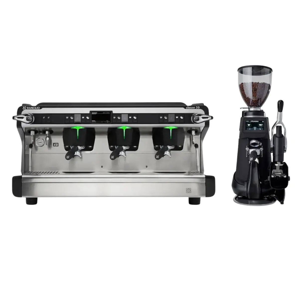 Rancilio - Rancilio Classe 20 ASB Automatic Espresso Machine + Rancilio Bond OD Espresso Grinder Commercial Bundle Kit - Espresso Machine - Prime Coffee Suppliers