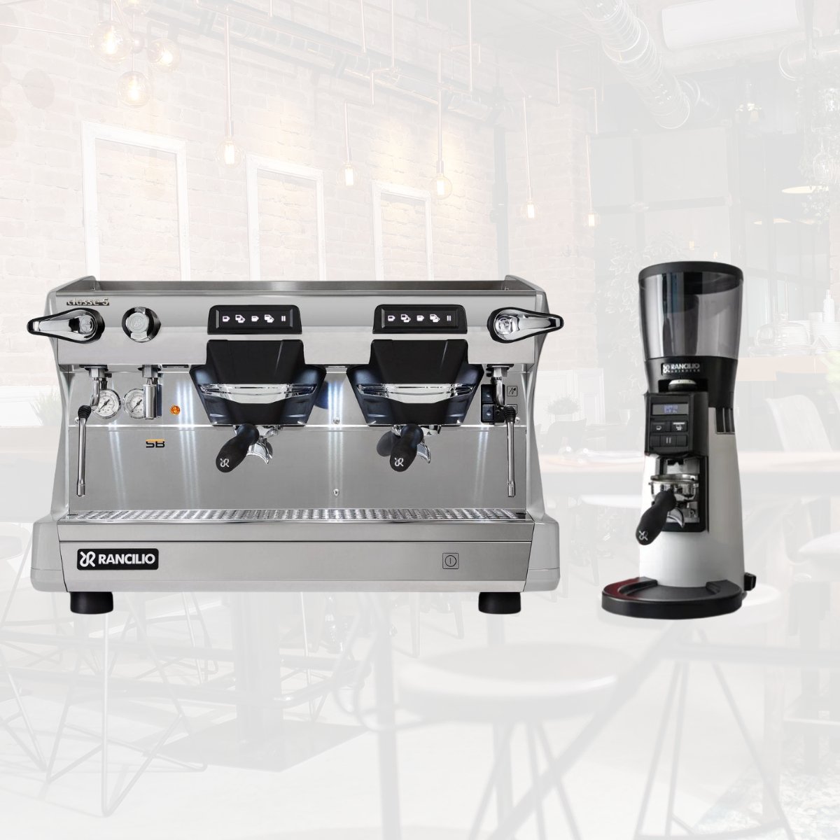 Rancilio - Rancilio Classe 5 USB 2 Group Espresso Machine with Isteam + Rancilio Kryo Evo 65 OD Espresso Grinder Commercial Bundle Kit - Espresso Machine - Prime Coffee Suppliers
