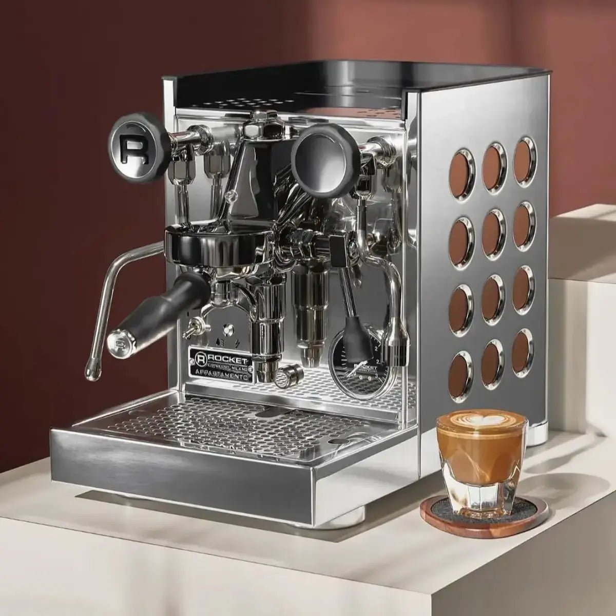 Rocket Espresso - Rocket Appartamento Espresso Machine - Heat Exchanger Boiler - Coffee Machine - Prime Coffee Suppliers