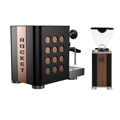 Rocket Espresso - Rocket Appartamento TCA Espresso Machine + Giannino Grinder - Home Bundle Kit - Coffee Machine - Prime Coffee Suppliers