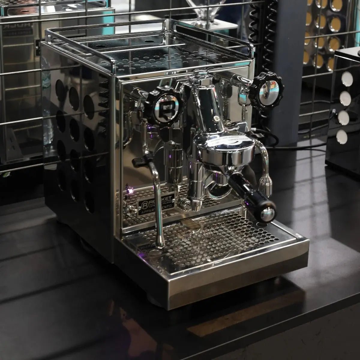 Rocket Espresso - Rocket Appartamento TCA Espresso Machine - Temperature Control - Steel/White - Coffee Machine - Prime Coffee Suppliers