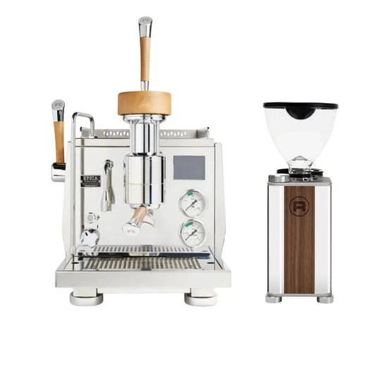 Rocket Espresso - Rocket Epica Espresso Machine + Giannino Grinder - Home Bundle Kit - Espresso Machine - Prime Coffee Suppliers