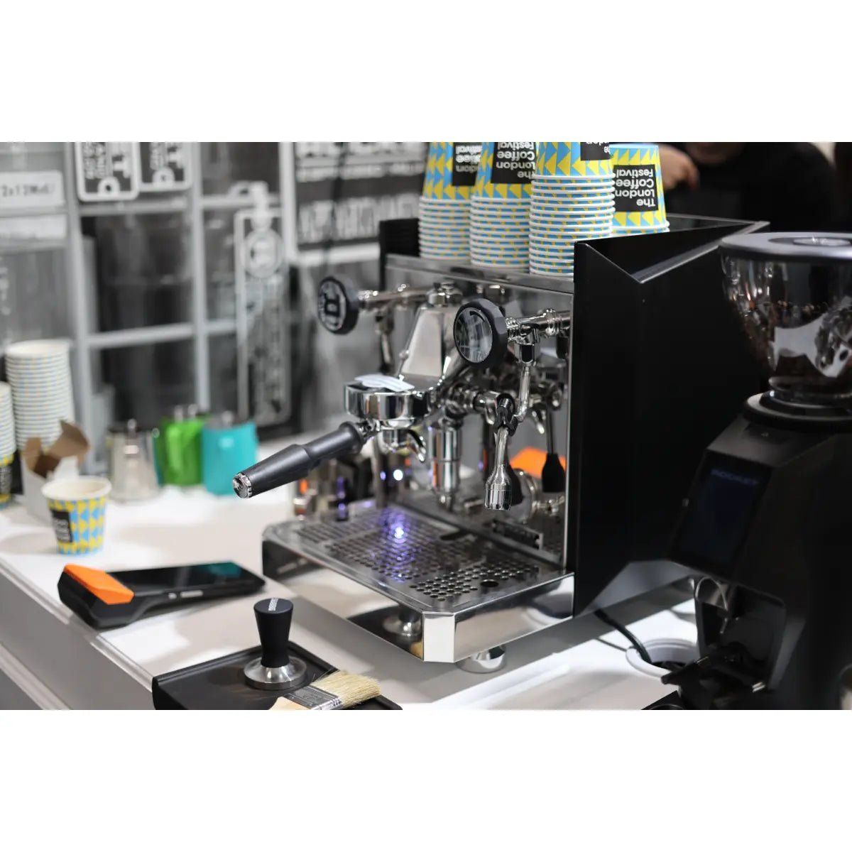 Rocket Espresso - Rocket Giotto Fast Espresso Machine - OLED Display + 12 Minute Heat up Time - Espresso Machine - Prime Coffee Suppliers