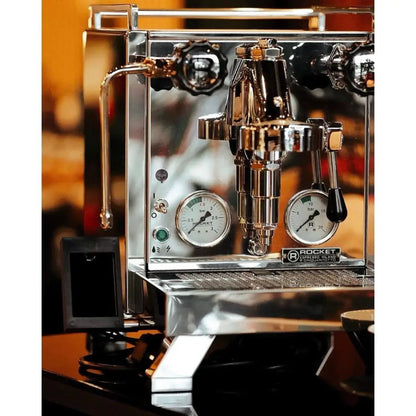 Rocket Espresso R58 BLACK Edition Espresso Machine + Giannino Grinder + Specht Timber Kit - Prime Coffee Suppliers