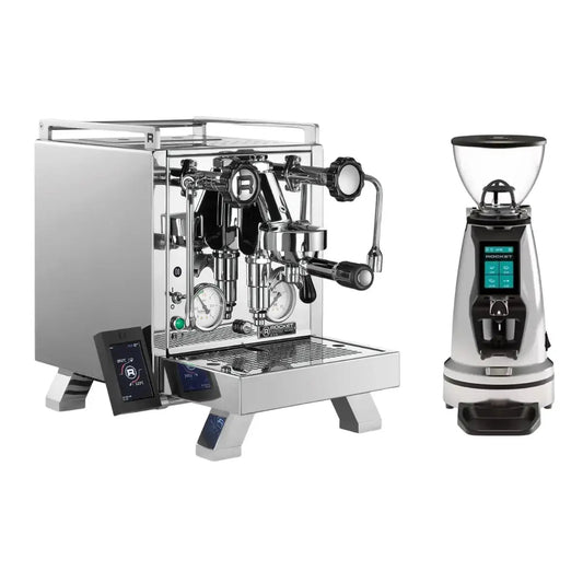 Rocket Espresso - Rocket R58 - R Cinquantotto Espresso Machine + Spluga Élite Grinder - Home Bundle Kit - Coffee Machine - Prime Coffee Suppliers
