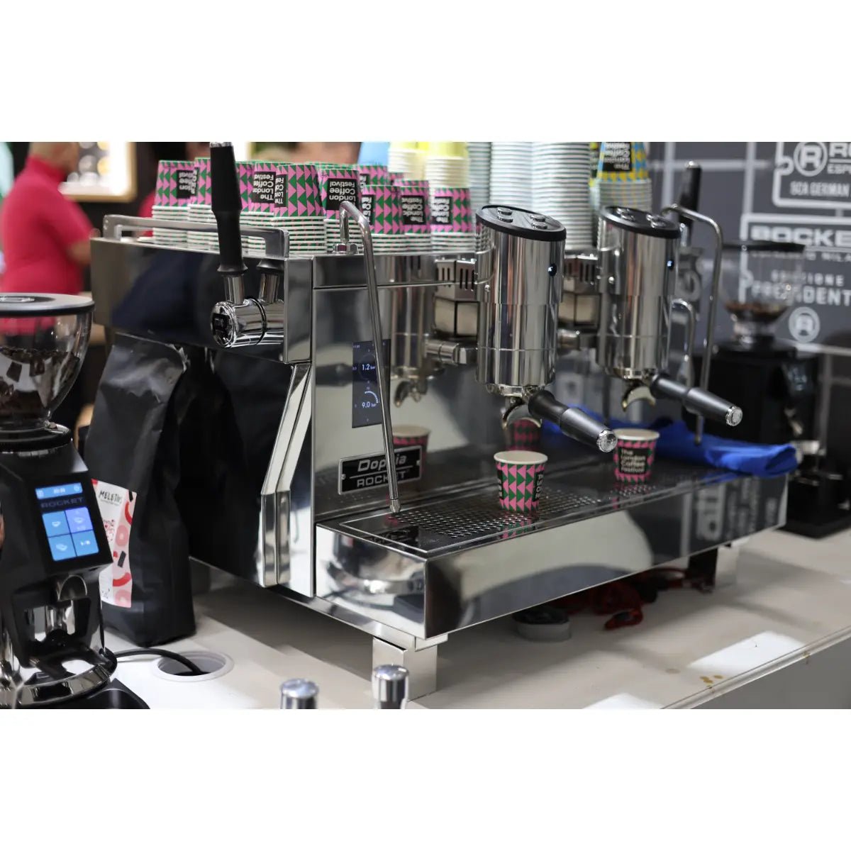 Rocket Espresso - Rocket RE Doppia 2 Group Espresso Machine + Bentwood H75 Grinder - Commercial Bundle Kit - Espresso Machine - Prime Coffee Suppliers