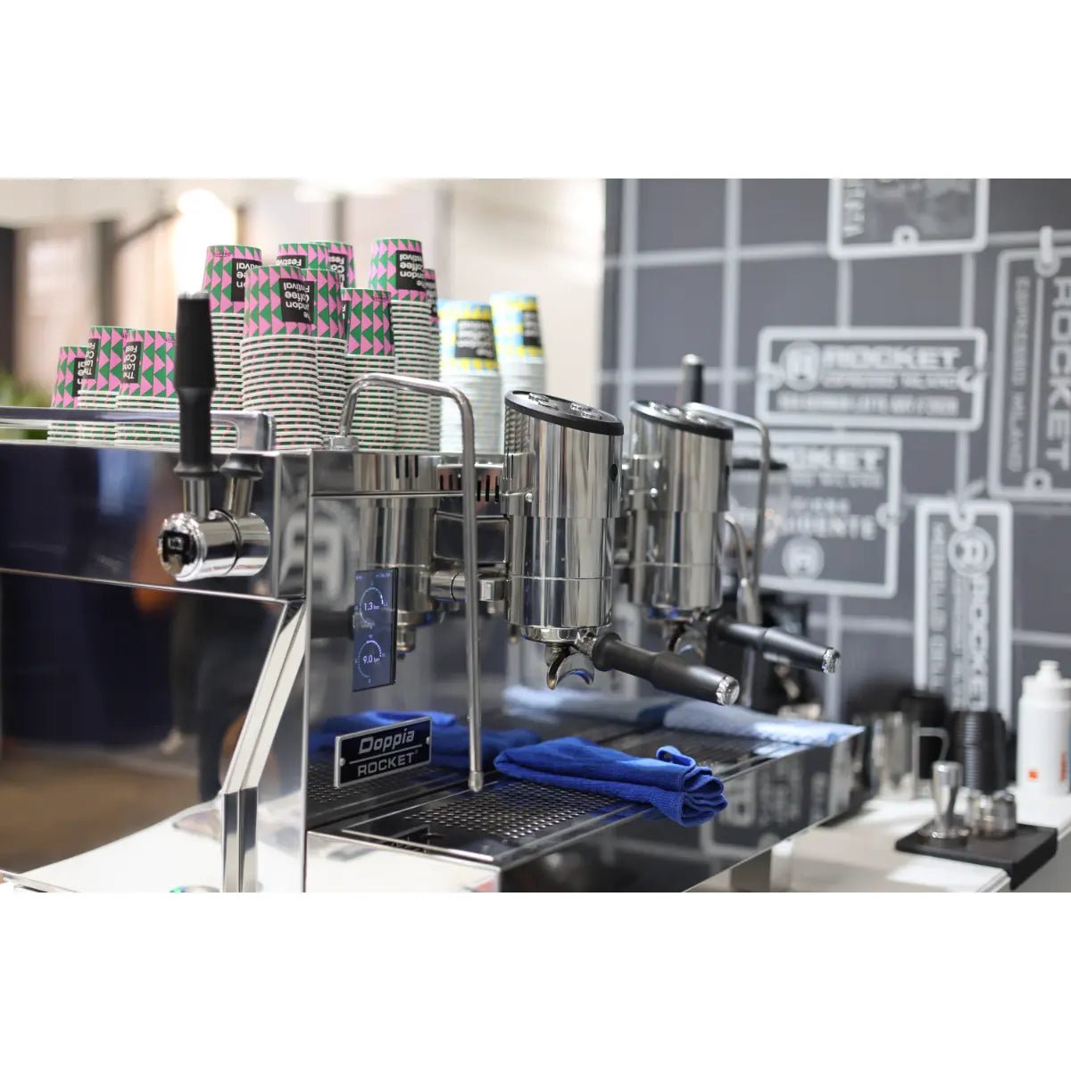 Rocket Espresso - Rocket RE Doppia 2 Group Espresso Machine + Bentwood H75 Grinder - Commercial Bundle Kit - Espresso Machine - Prime Coffee Suppliers