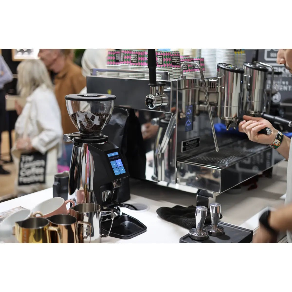 Rocket Espresso - Rocket RE Doppia 2 Group Espresso Machine + Bentwood H75 Grinder - Commercial Bundle Kit - Espresso Machine - Prime Coffee Suppliers