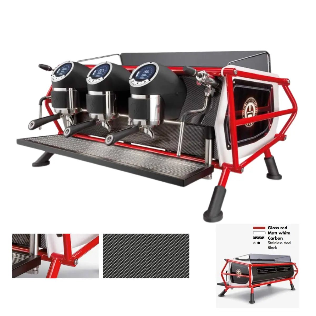 Sanremo Café Racer: Custom Made Espresso Machine 2/3 Group - Advanced Stainless Steel Boiler - Prime Coffee Suppliers