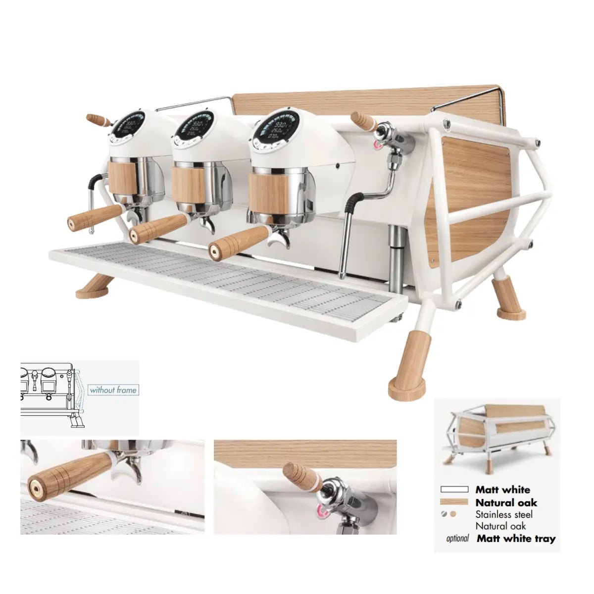 Sanremo Café Racer: Custom Made Espresso Machine 2/3 Group - Advanced Stainless Steel Boiler - Prime Coffee Suppliers