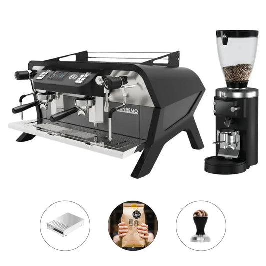 Sanremo F18 Multi - Boiler 2 Group Espresso Machine + Mahlkonig E80 GBS Grind by Weight Grinder - Commercial Bundle Kit
