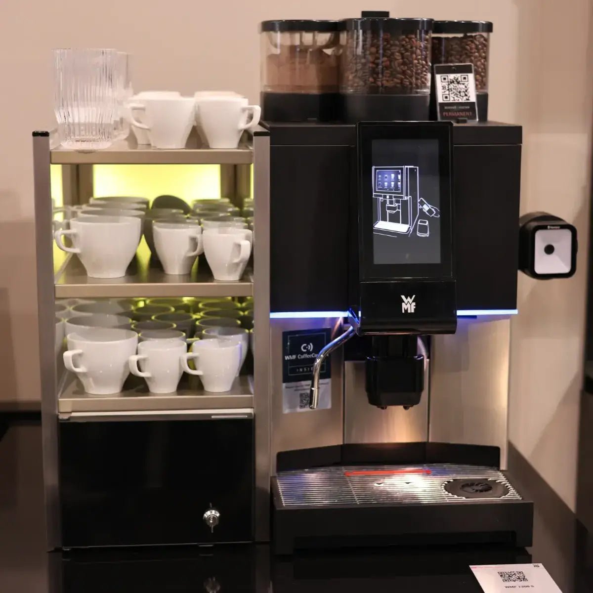 WMF - WMF 1300 S Fully Automatic Bean to Cup Coffee Machine - Up to 120 Cups/day - Coffee Machine - Prime Coffee Suppliers